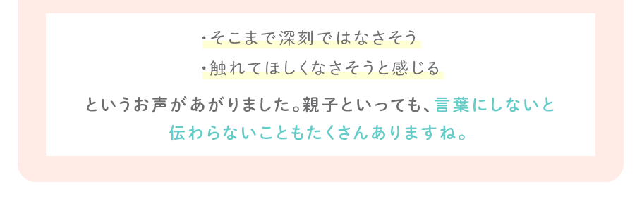 ニキビの悩みについて話題にしない理由に近いものを選んでください。