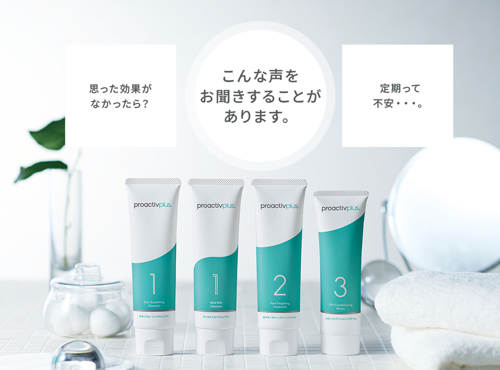 こんな声をお聞きすることがあります。思った効果がなかったら?定期って不安…。